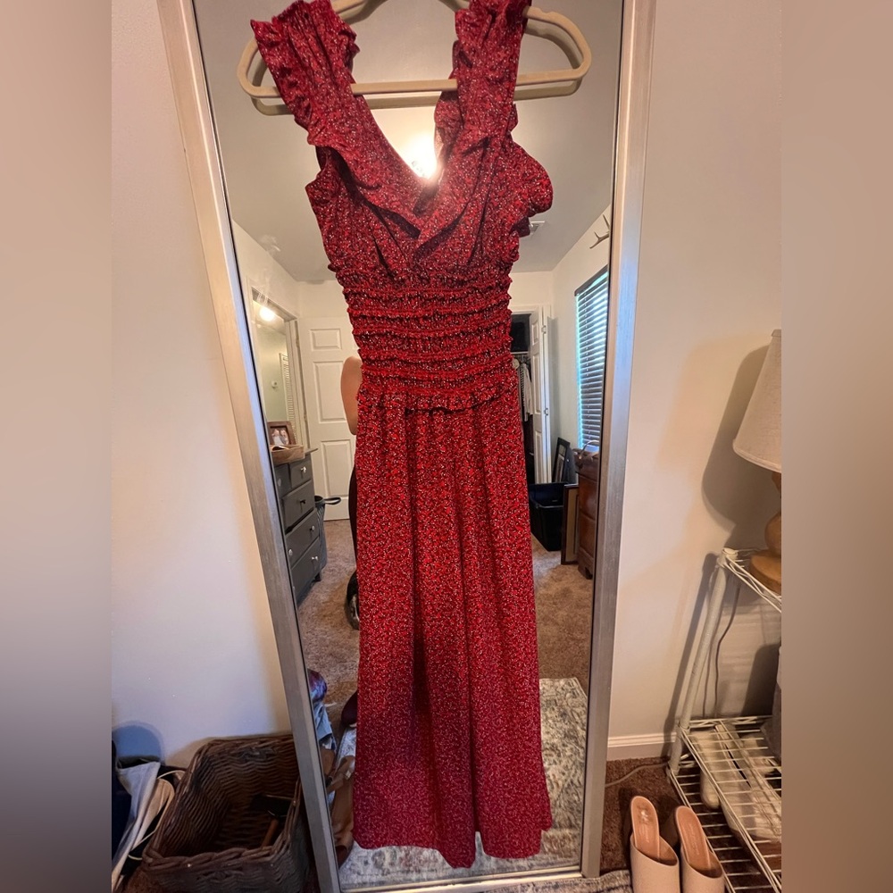 Red jumpsuit